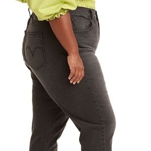 (1709) Levi's Women's High Waisted Mom Jeans, a high rise, relaxed taper…